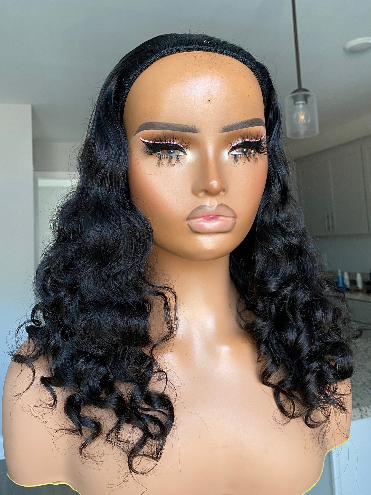Raw Indian Natural Curly Flip-Over/Half Wig