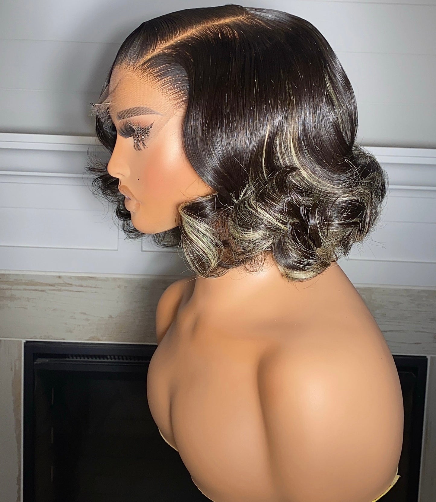 Blonde Highlights Wig "Raw Hair"