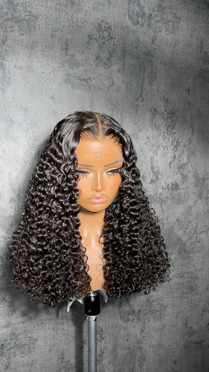 Burmese Curly Closure Wig