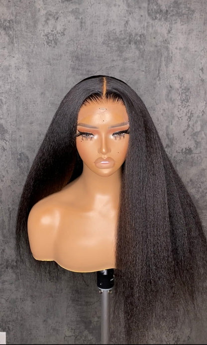 6x6 Kinky Straight Wig