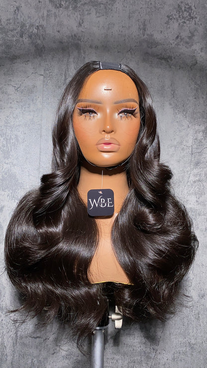 Raw Indian Wavy U-Part Wigs