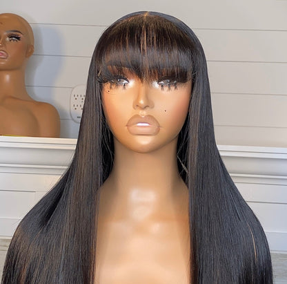 Flawless Bangs Closure Wig