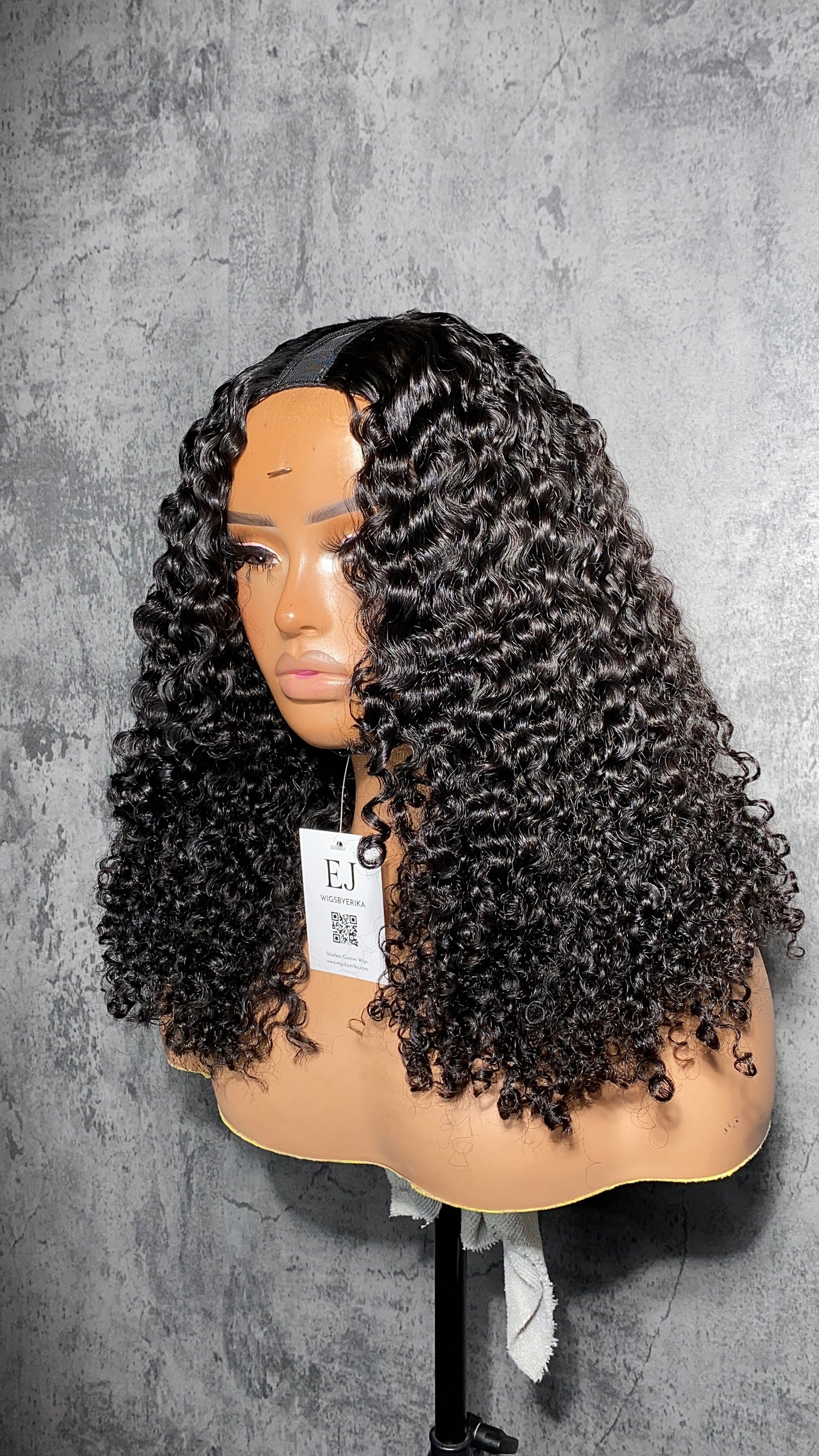 Burmese Curly V/UPart Wig (READY TO SHIP)