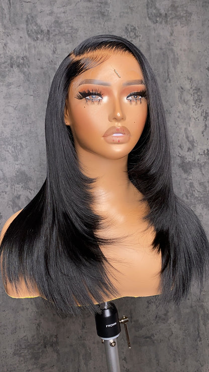 7x7 Straight Closure Wig