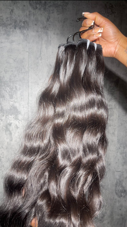 Raw Cambodian Wave Bundles
