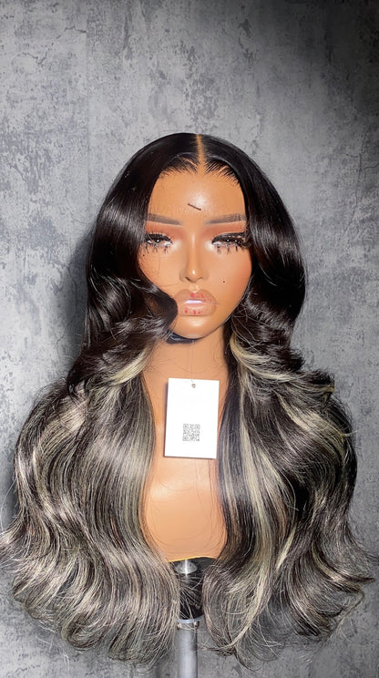 Faux Highlights Wig