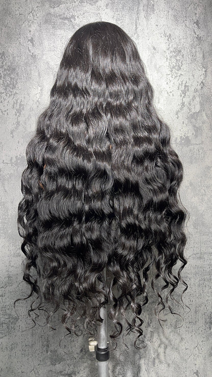 Indian Curly Upart/Vpart Wig