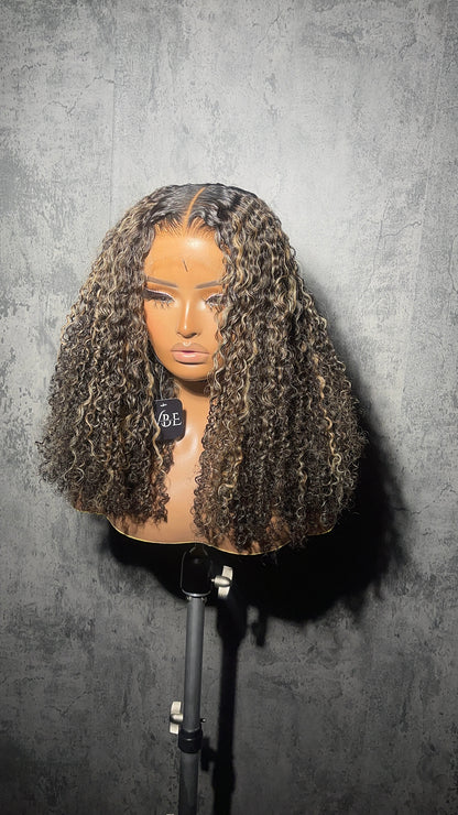 Coily Curly Highlights Wig