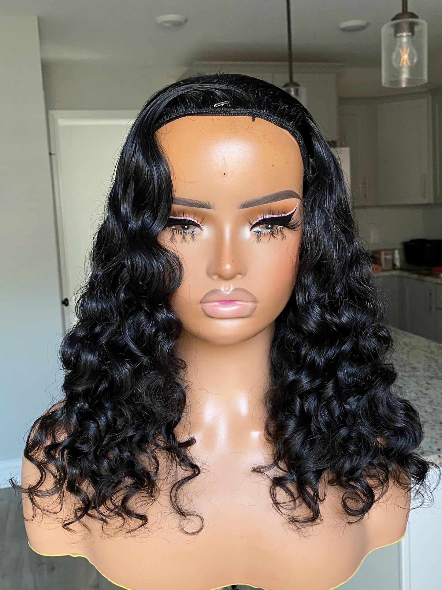 Raw Indian Natural Curly Flip-Over/Half Wig