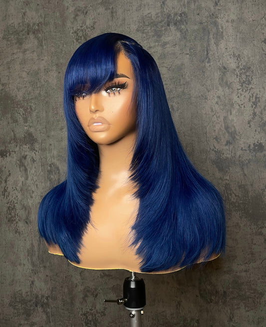 *New* Glueless 6x6 Side Bang Wig