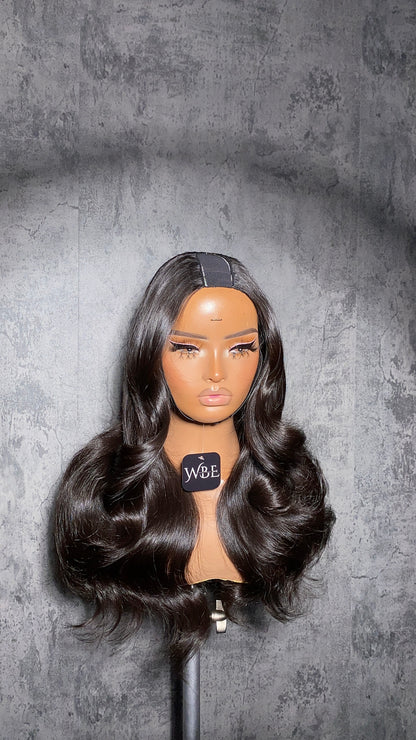 Raw Indian Wavy U-Part Wigs