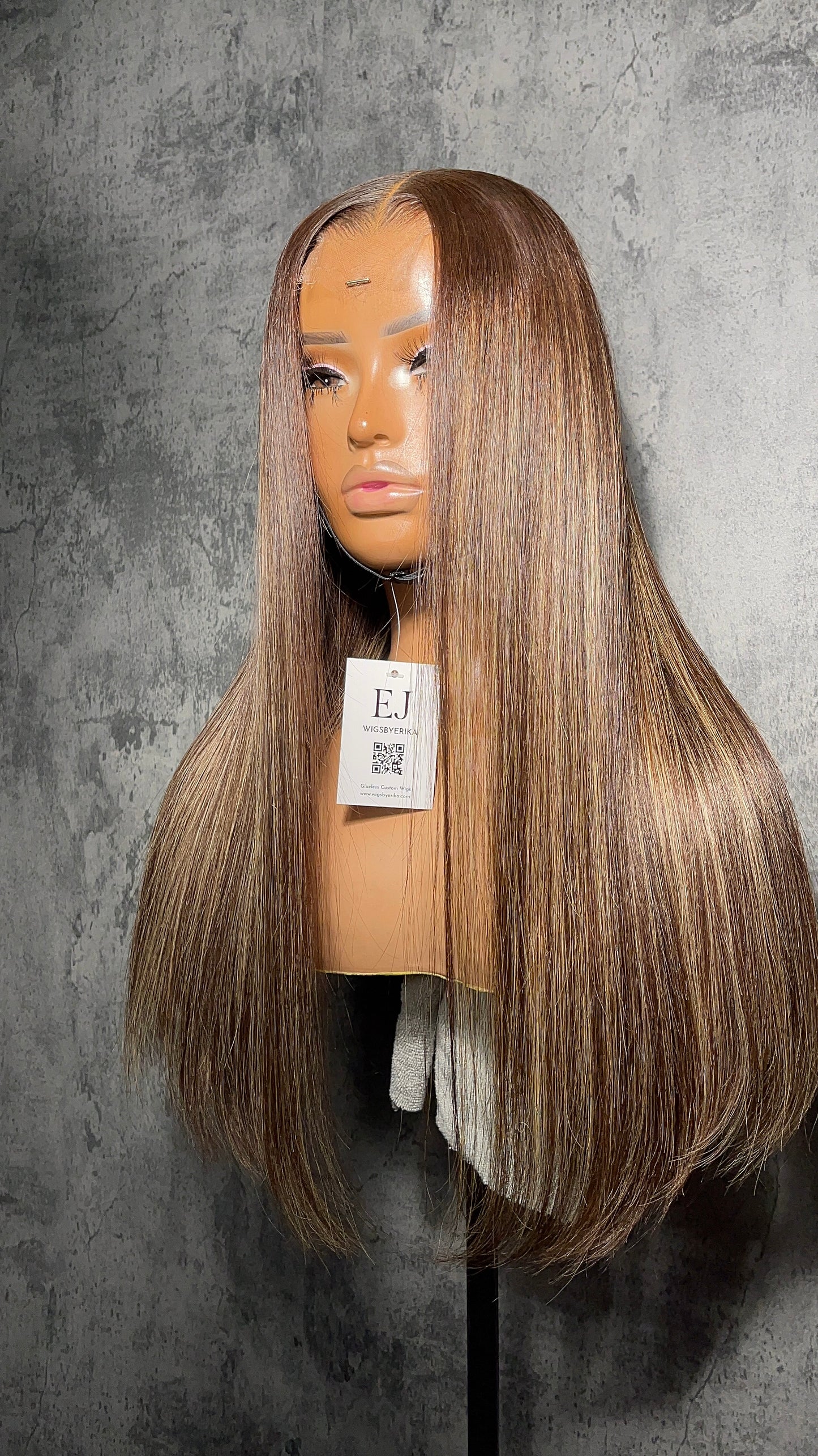 Brown & Blonde Highlights Wig