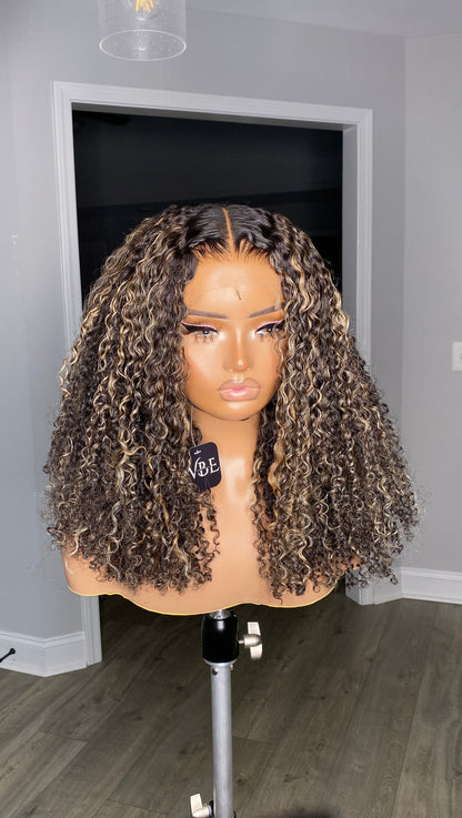 Coily Curly Highlights Wig