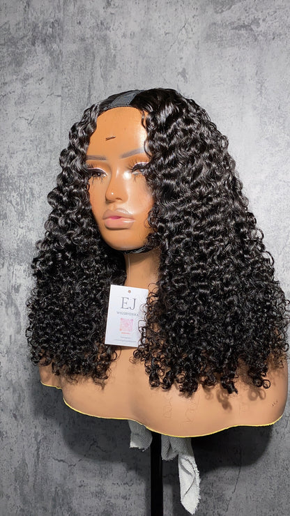 Burmese Curly V/UPart Wig (READY TO SHIP)
