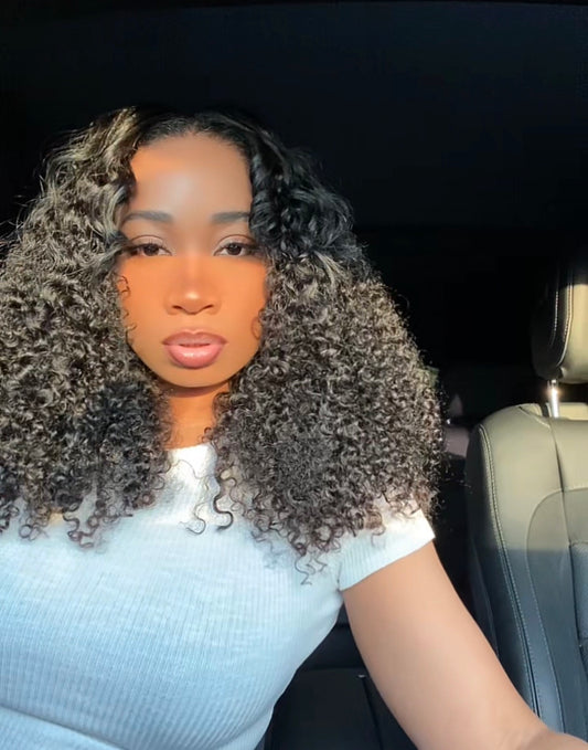 Burmese Curly V/UPart Wig (Ready to ship)