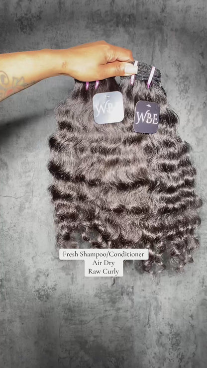 Raw Indian Deep Curly Bundles