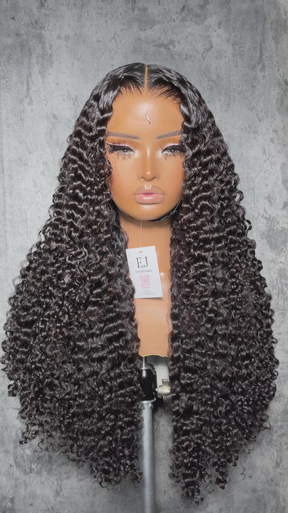 Burmese Curly Closure Wig