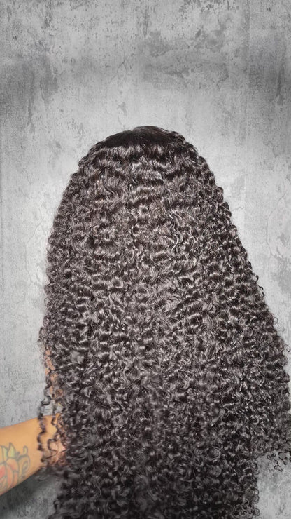 Burmese Curly Half Wig
