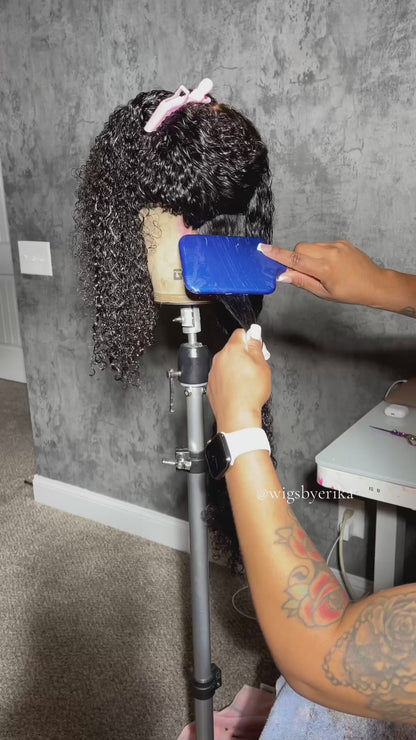 Burmese Curly Closure Wig